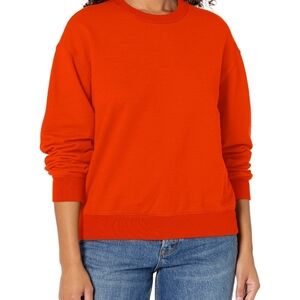 AG‎ Adriano Goldschmied Vibrant Red Crew Neck Sweater, Casual, Comfy, Warm SZ XL